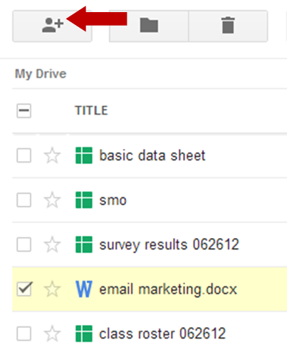 Share and Grant Access to Google Documents