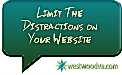 Limit The Distractions on Your Website