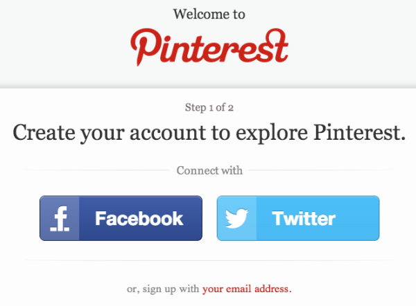 Pinterest Login Screen 2